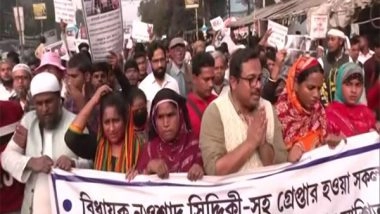 India News | West Bengal: ISF Holds Protest March in Kolkata Against Arrest of Naushad Siddiqui