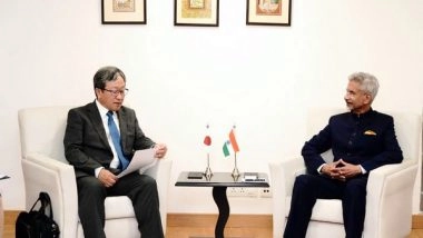 World News | EAM Jaishankar Meets Special Advisor to Japan PM, Tech, Collaboration in Third Market Figure in Talks