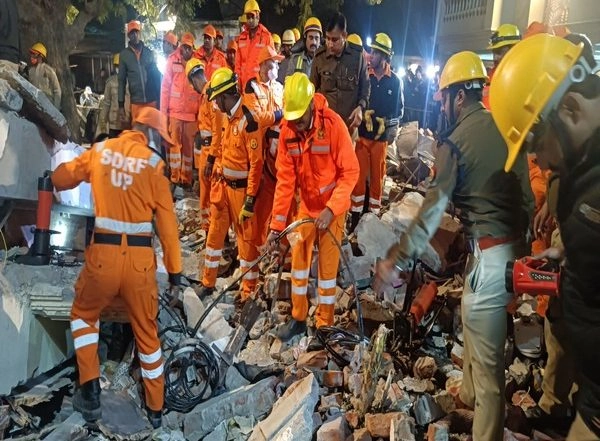 India News | Lucknow Building Collapse: SDRF Rescues 16 People in 17 Hours