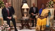 World News | President Murmu Hosts Egyptian President, Appreciates Egypt's Role in Promoting Peace, Prosperity, Stability in West Asia