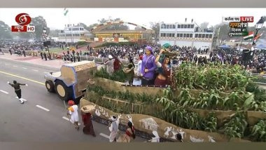Business News | 74th Republic Day Parade: A Tableau Displaying Millets at Kartavya Path