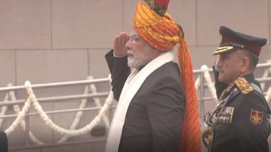 Entertainment News | Republic Day 2023: PM Modi Dons Multi-colored Rajasthani Turban to Symbolize India's Diverse Culture