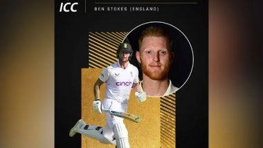 Sports News | England's Ben Stokes Named as ICC Men's Test Cricketer of 2022