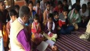 India News | Dibrugarh: Children Take Part in Saraswati Pooja for the First Time Since Covid-19 Pandemic Broke out
