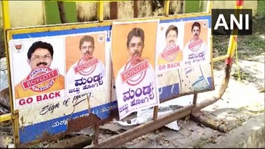 India News | Karnataka Minister R Ashok Faces Heat in Mandya with 'Go Back' Posters
