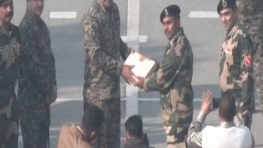 India News | BSF Exchanges Sweets with Pakistan Rangers at Attari-Wagah Border on 74th R-Day