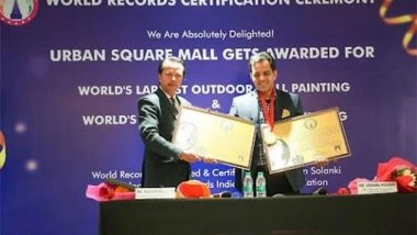 Business News | Urban Square Mall Receives an Award for the Creation of 'World's Largest Outdoor Painting' and 'World's Longest Indoor Painting'