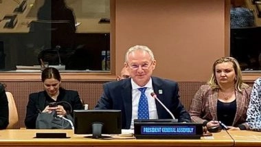 World News | UN General Assembly President Korosi to Arrive in India on Sunday