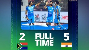 Sports News | India Thrash South Africa 5-2 in Classification Match, Finish Ninth in Men's Hockey World Cup