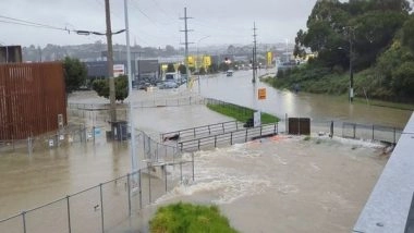 World News | New Zealand PM Visits Flood-hit Auckland, Clean-up Begins