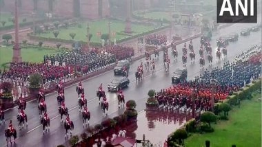 India News | 'Beating the Retreat' Ceremony Begins at Vijay Chowk in Delhi