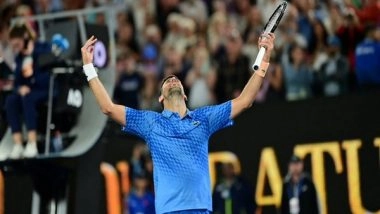 Sports News | Novak Djokovic Drubs Stefanos Tsitsipas to Clinch 10th Australian Open Title, Equals Nadal's Record of 22 Major Crowns