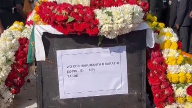 India News | Cremation of Wing Commander Martyred in Morena Air Crash Held in Karnataka's Belgaum