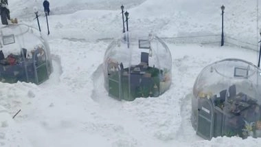 India News | India's First Glass Igloo Restaurant in J-K's Gulmarg