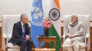 World News | PM Modi Meets UNGA President, Discusses Vitality of Global Water Resources