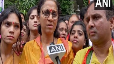 Supriya Sule Demands Resignation of Home Minister Devendra Fadnavis Over ‘Bad Law and Order’ Situation in Maharashtra