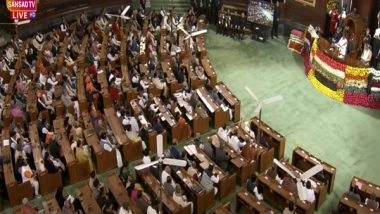 India News | India's Defence Exports Rose Six Times Due to Government's New Initiatives: President Murmu in Parliament