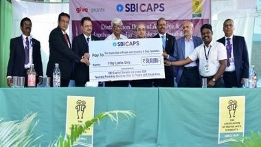 Business News | SBICAPS Joins Hands with APD to Provide Free Assistive Devices to 300 People with Special Needs in Bengaluru