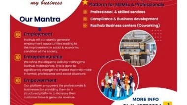 Business News | RoziHub: A Revolutionary Marketplace Platform For Professionals And MSMEs