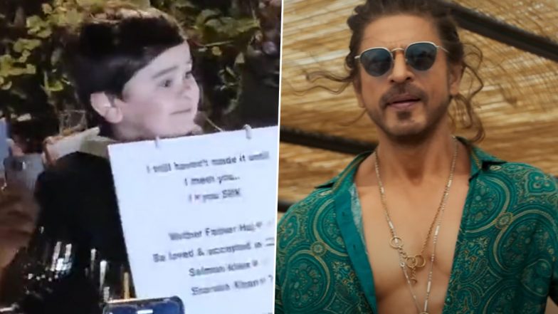 Abdu Rozik Waits Outside Shah Rukh Khan's Mannat to Meet the Pathaan Star, Shouts 'I Love SRK' (Watch Video)