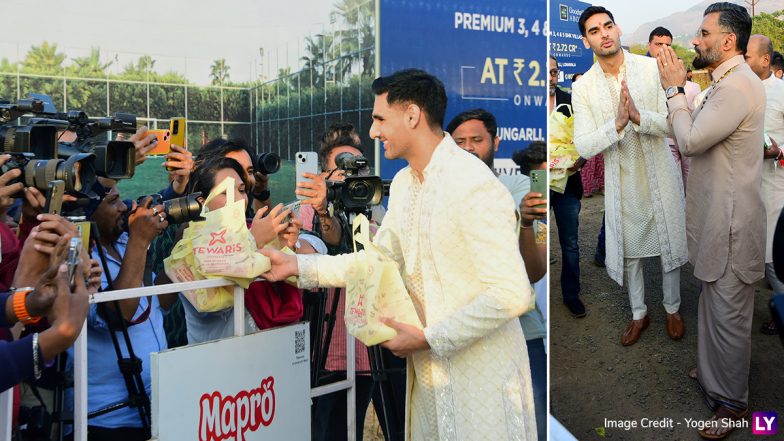 Athiya Shetty-KL Rahul Wedding: Bride’s Brother Ahan Shetty Distributes Sweets to Media (Watch Video)