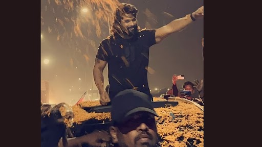 Pushpa 2: Allu Arjun Arrives In Vizag For An Action Sequence Shoot, Receives Warm Welcome From Fans (Watch Video)