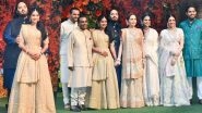 Anant Ambani and Radhika Merchant Engagement Ceremony Pics: Mukesh Ambani's Youngest Son and His Fiancee Gets Engaged at Antilia
