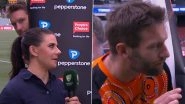 Andrew Tye&rsquo;s Theatrics During BBL Post-Match Presentation Goes Viral, Perth Scorchers Cricketer Seen Peeking Out from Behind a Hoarding (Watch Video)