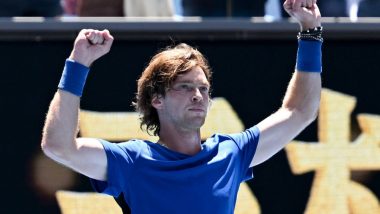 Andrey Rublev vs Holger Rune, Australian Open 2023 Free Live Streaming Online: How To Watch Live TV Telecast of Aus Open Men’s Singles Fourth Round Tennis Match?