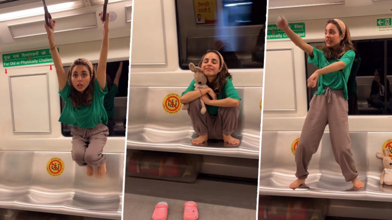 Instagram Influencer Aparna Devyal Slammed by Netizens After Video of Her Swinging, Dancing on Seats Inside Delhi Metro Goes Viral