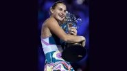 Aryna Sabalenka Crowned First 'Neutral' Grand Slam Champion, Will Not Have 'Belarus' Next to Her Name in Australian Open 2023 Winner's Trophy