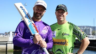 BBL Live Streaming in India: Watch Hobart Hurricanes vs Sydney Thunder Online and Live Telecast of Big Bash League 2022-23 T20 Cricket Match