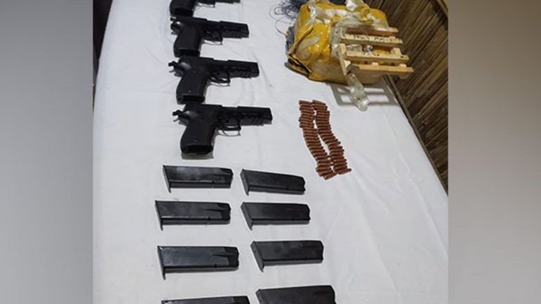 Punjab: BSF Seizes Chinese Weapons Dropped by Pakistan Drone Along International Border in Gurdaspur