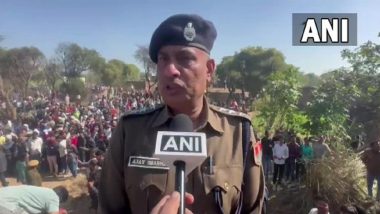 IAF Jet Crash: Aircraft of Indian Air Force Crashes in Rajasthan's Bharatpur (Watch Video)