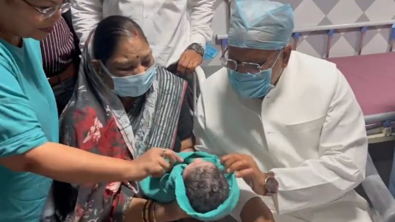 Bhupesh Baghel Becomes Grandfather After Daughter-in-Law Delivers Baby Boy, Shares Video of Him Meeting Grandson for First Time