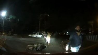 Video: Bikers Ram Car, Chase and Threaten Couple in Bengaluru, Police Launch Hunt for Accused