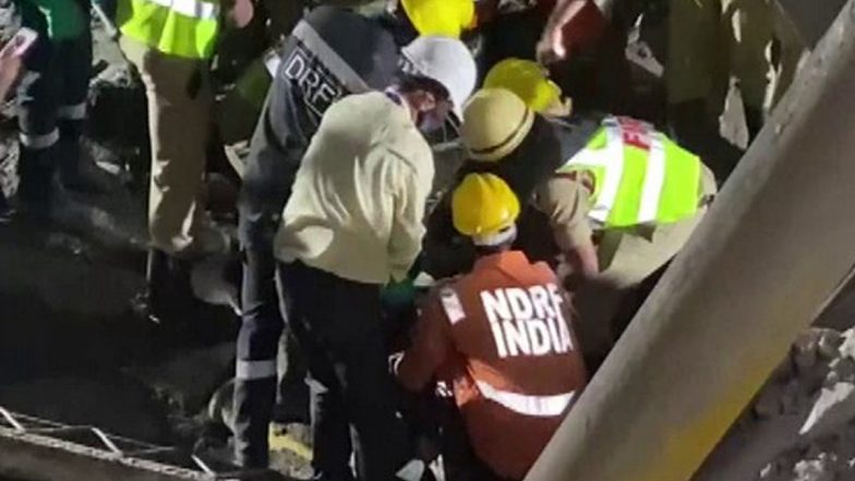 Hyderabad: Two Killed, Several Injured As Under-Construction Building Collapses in Shanthi Nagar Area
