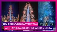 Burj Khalifa, World&rsquo;s Tallest Building, Wishes Happy New Year 2023 With Spectacular Fireworks Show