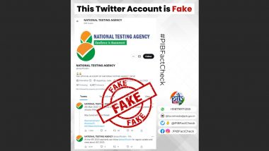 Fake Twitter Account Impersonating Official Handle of National Testing Agency, Warns PIB Fact Check; Shares Detail of Original NTA Account