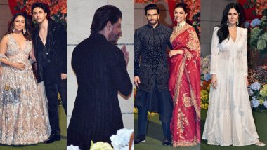 Celebs at Anant Ambani and Radhika Merchant Engagement Bash: From SRK to Deepika Padukone to Katrina Kaif, B-Town Celebrities Attend Grand Ceremony