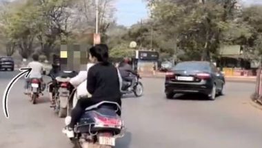 Viral Video: Couple Arrested for Engaging in 'Indecent' Activity While Riding Bike in Chhattisgarh's Durg