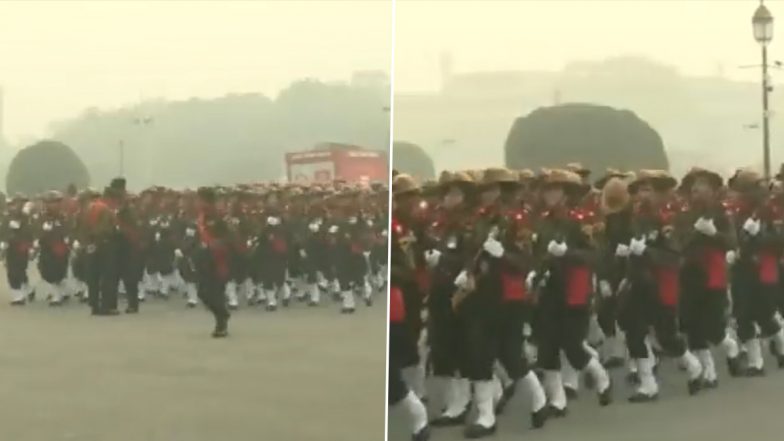 Republic Day Parade 2023: Rehearsals Underway At Kartavya Path in Delhi Ahead of January 26 (Watch Video)