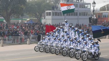 India 74th Republic Day | Parade 2023 Live Streaming With Sign Language Interpreting: Watch March Past, Tableaux Display, Acrobatic Motorcycle Ride and Fly-Past