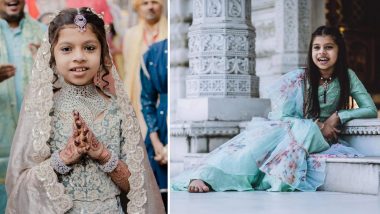 Devanshi Sanghvi, Nine-Year-Old Daughter of Surat-Based Diamond Merchant, Embraces Jain Monkhood in Gujarat, Gives Up Luxurious Life