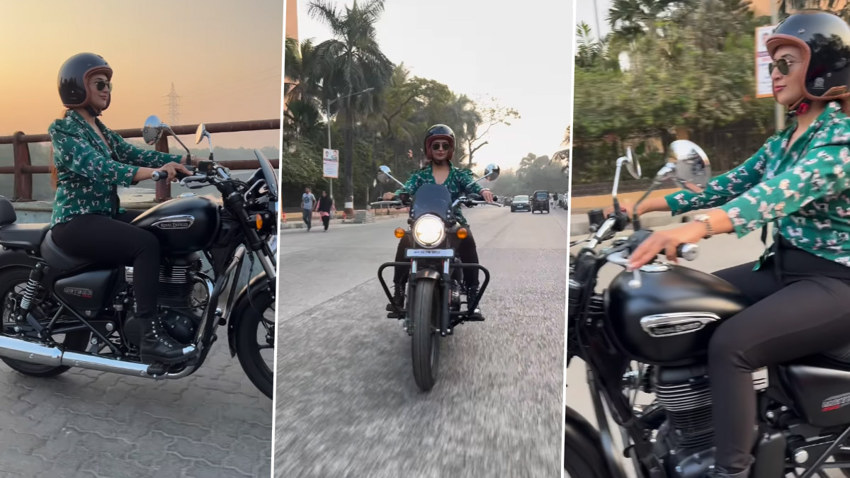 Biker Girl' Divyanka Tripathi Dahiya Shows Off Her New Ride on Social  Media! Watch the Actress Riding the Royal Enfield Meteor 350 Stellar | 📺  LatestLY