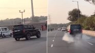 Viral Video: Man Performs Car Stunts, Drives SUV Recklessly in Noida; Probe Launched