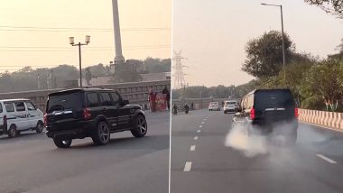 Viral Video: Man Performs Car Stunts, Drives SUV Recklessly in Noida; Probe Launched