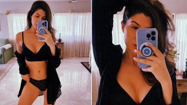 Elnaaz Norouzi Drops Raunchy Mirror Selfie Posing in Black Lingerie (View Pics)