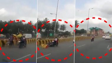 Viral Video: Kid Left Alone On Speeding Bike After Parents Fall, Escapes Unhurt