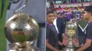 FIH Men&rsquo;s Hockey World Cup 2023 Trophy Displayed at Kalinga Stadium During Odisha FC vs SC East Bengal ISL 2022&ndash;23 Match (Watch Video)
